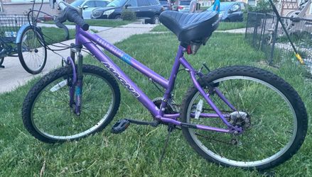 Magna purple bike 24 inch wide seat
