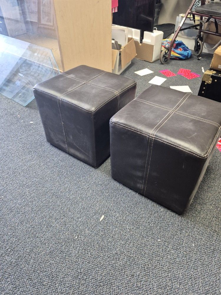 2 Ottomans $5 Both
