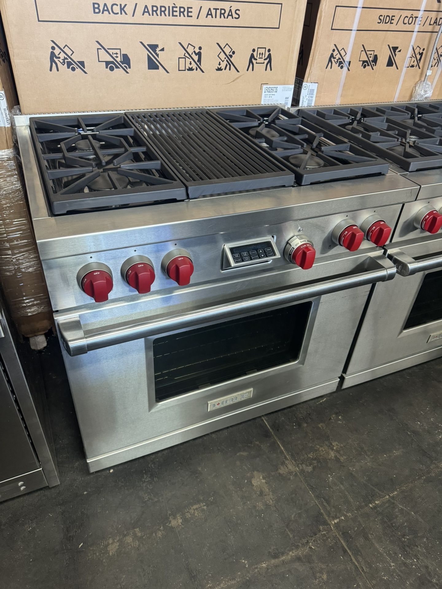 Wolf 36” Stainless Steel Gas Range Stove Dual Fuel
