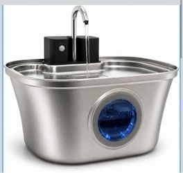 Stainless Steel Pet Water Fountain with Motion Sensor