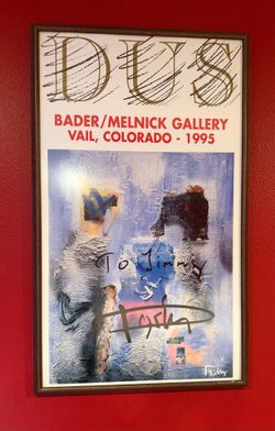 Laszlo Dus signed gallery print