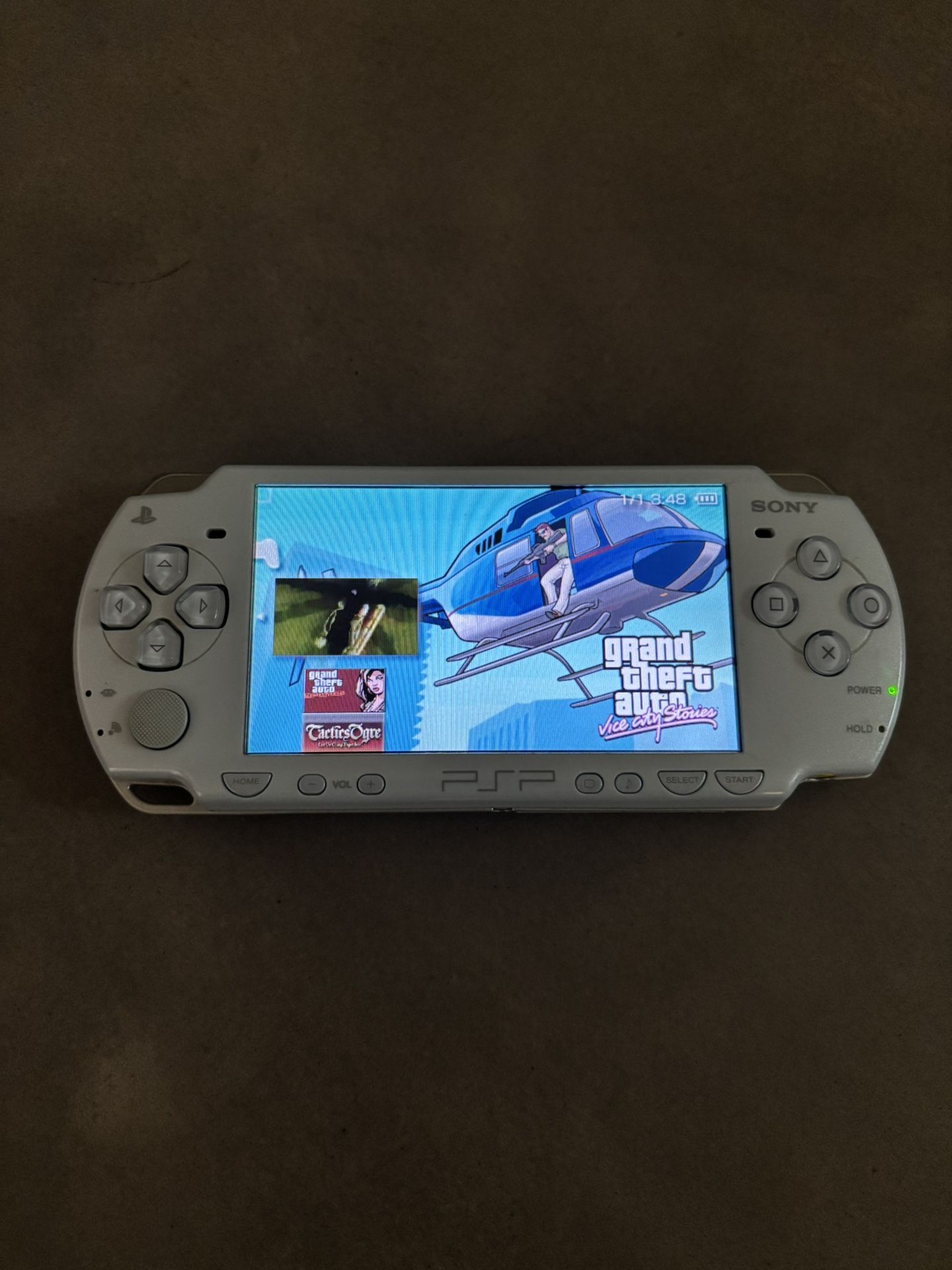 Modded Glittery Light Blue PSP 2001