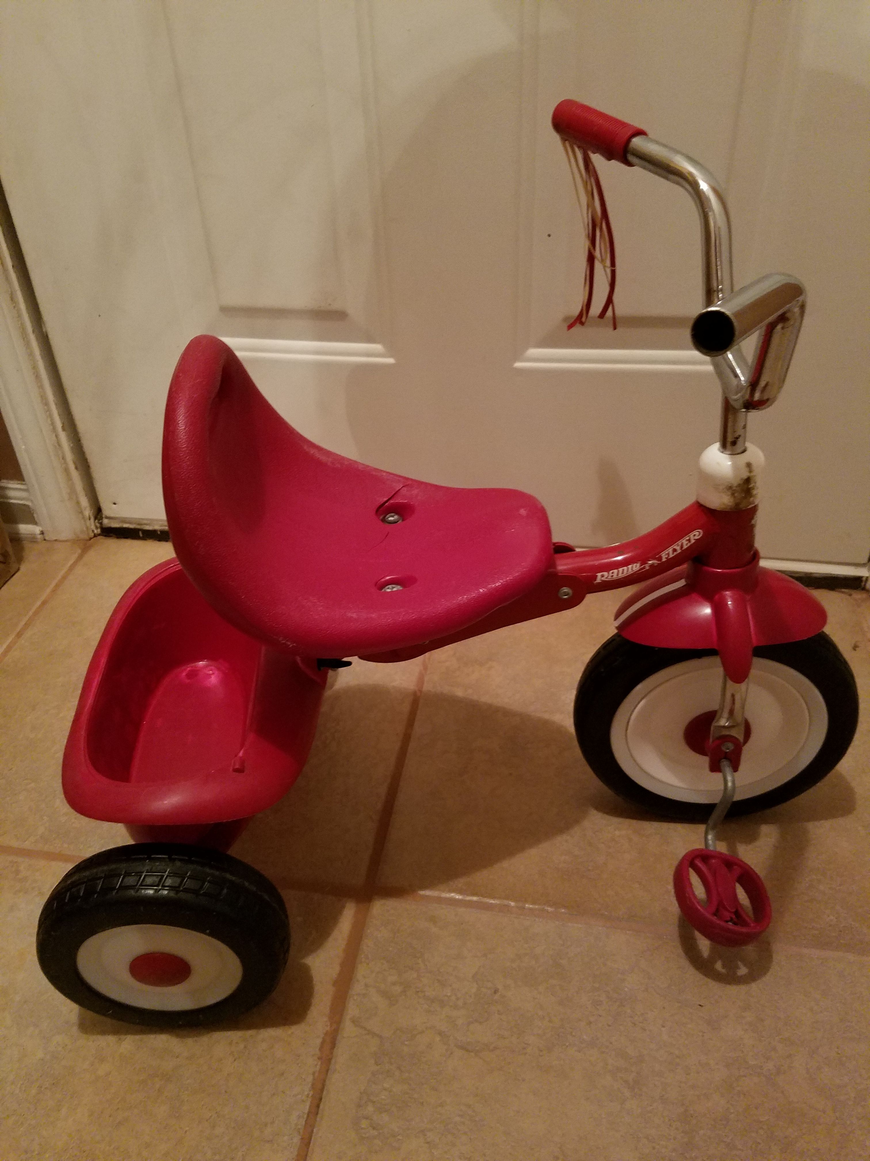 Red tricycle