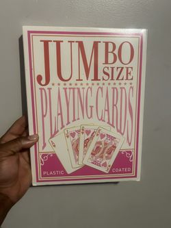 Jumbo Size playing cards (sealed deck)
