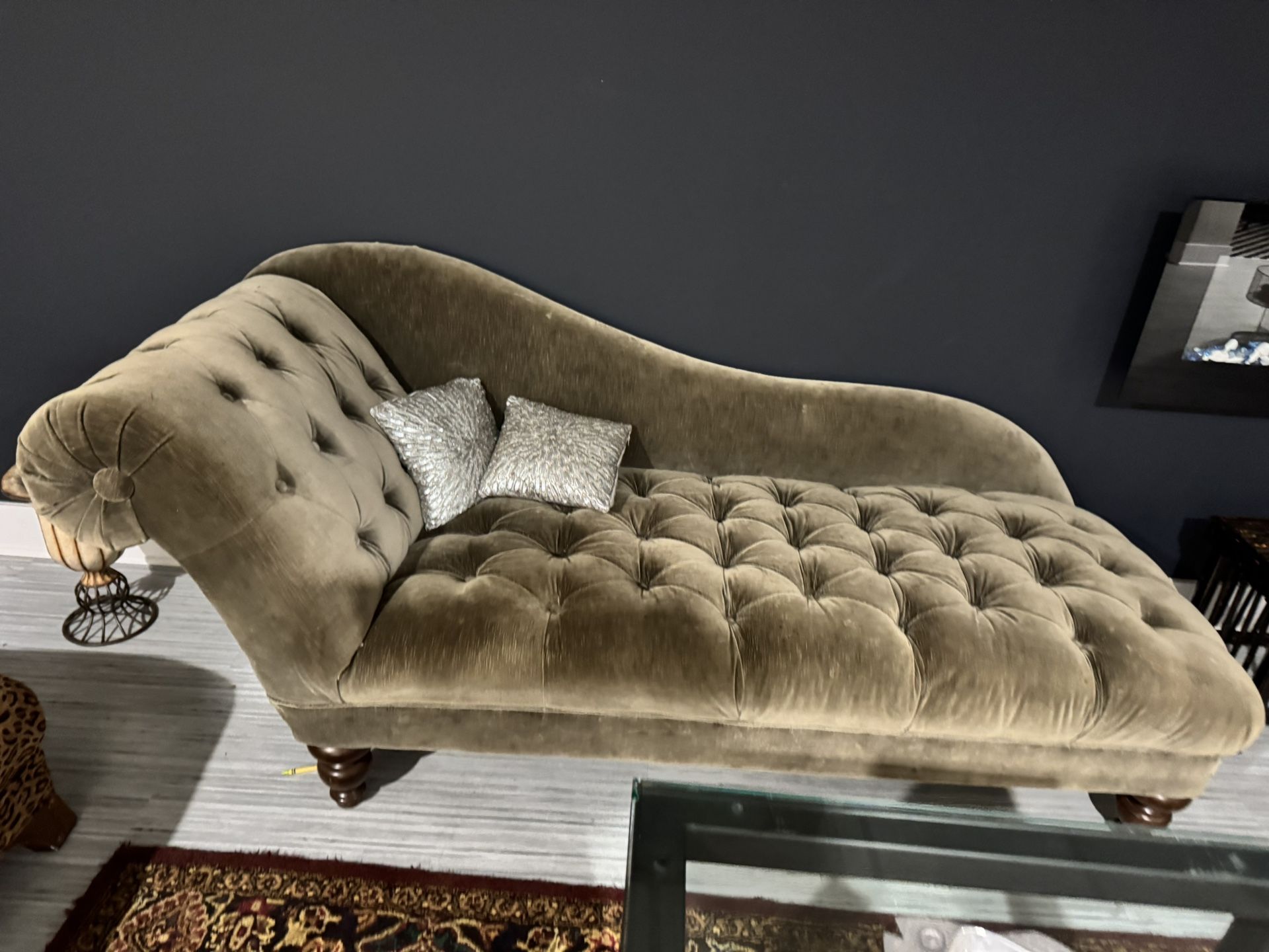 Chaise Lounge “Fainting Couch”- Velvet