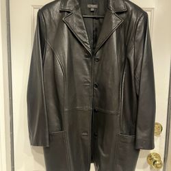 Woman’s Black Leather Jacket
