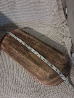 Wooden dough bowl