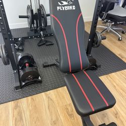FLYBIRD Adjustable Weight Bench – Foldable Incline/Decline (Excellent Condition)
