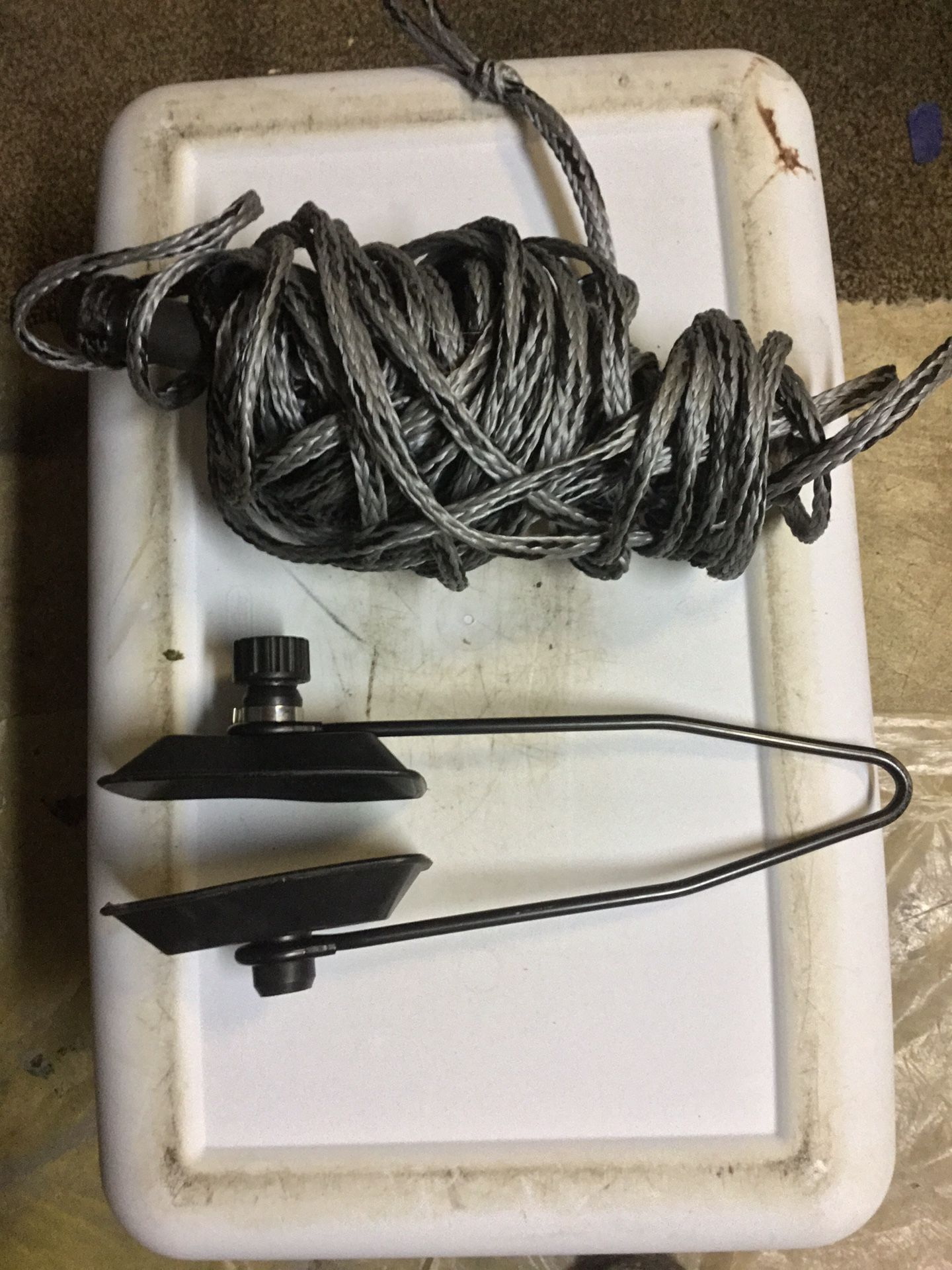 Ski rope and marine motor flusher