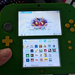 Nintendo 2DS Ocarina of Time Edition preloaded with Zelda titles