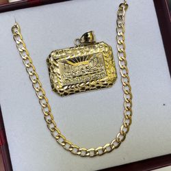 14K Curb Link 26in