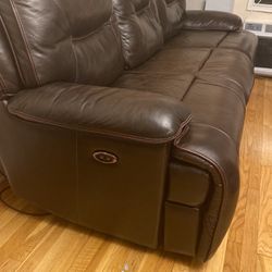  Leather Reclining Couch 