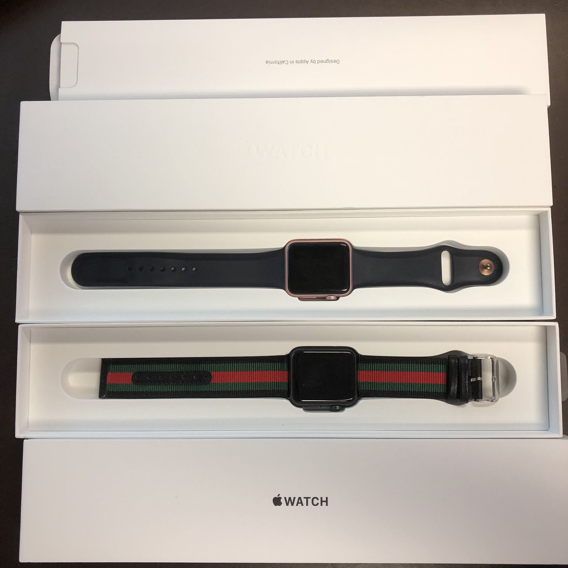 Two Apple watches