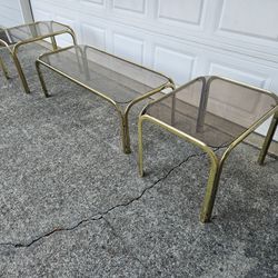 Vintage Mid-Century Coffee Table and 2 End Tables 