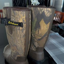 Cabela Waterproof Boots Camo