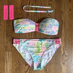 Size 6 Lilly Pulitzer Two-Piece Bikini Swimsuit Multi Private Island