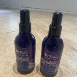 (2) Dr Teal's Sleep Spray with Melatonin & Essential Oil Blend, 6 fl oz. New