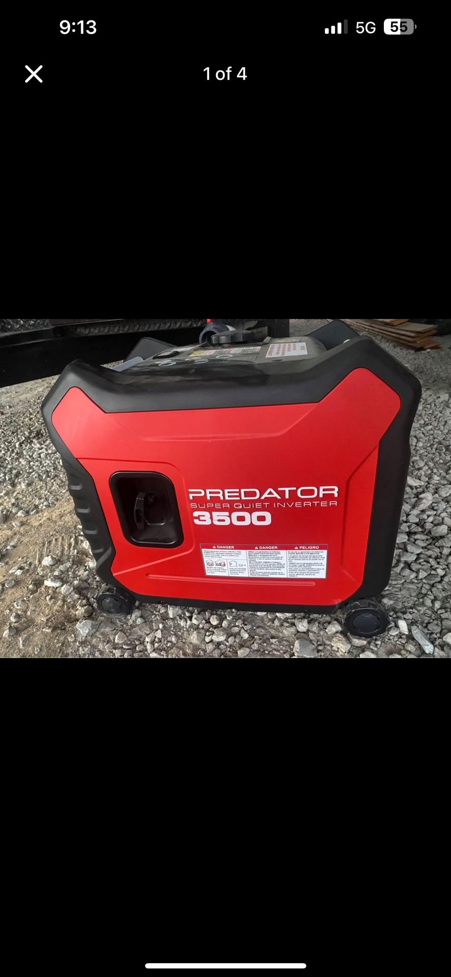 Predator Super Quiet Inverter 3500 Generator