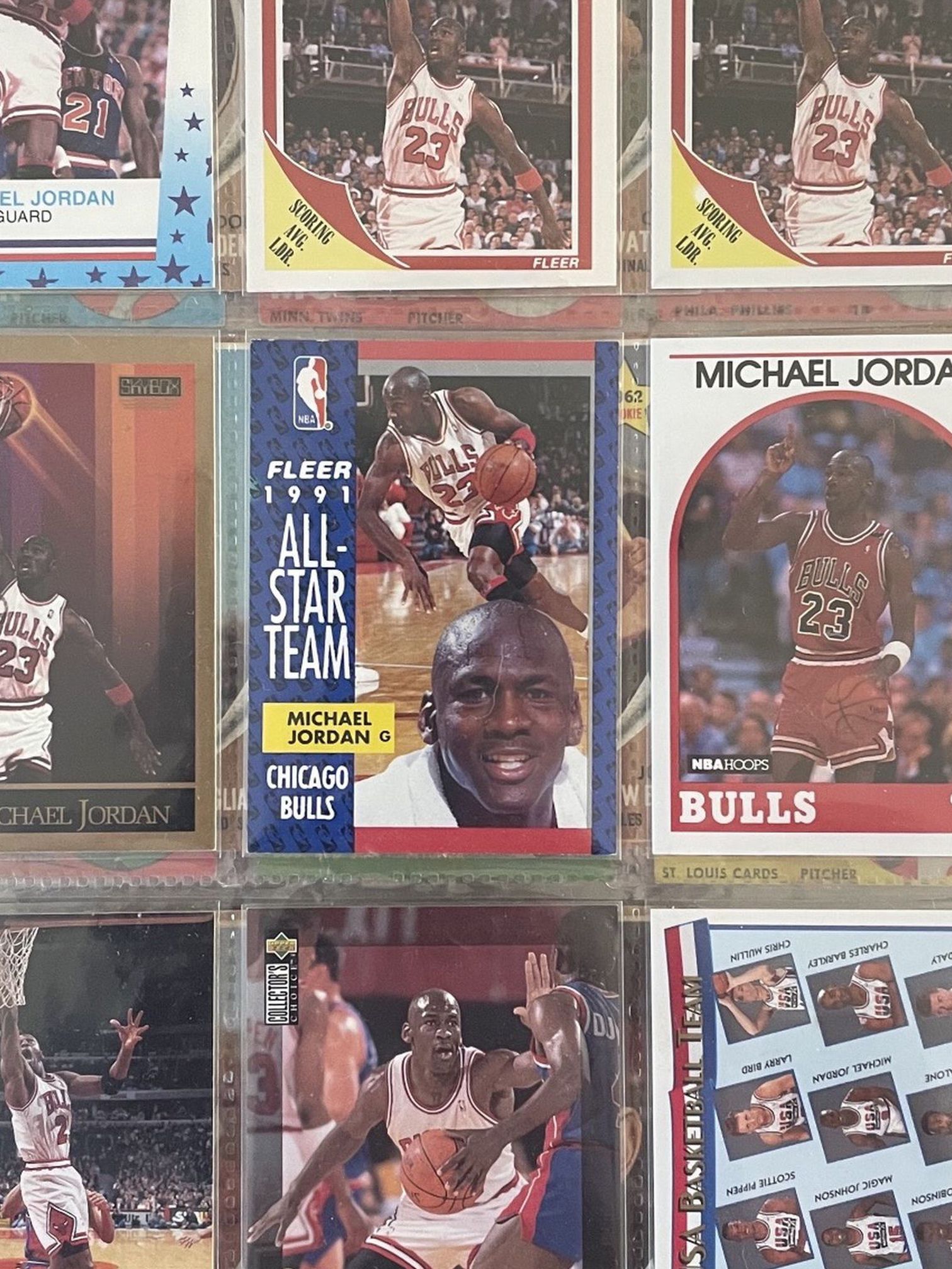 Jordan/Lebron Basketball & Baseball Card Lot