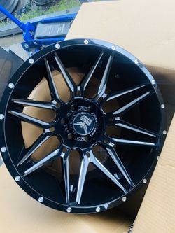 20x12 Super deep concave rims and mud tires 6 lug Chevy gmc Nissan Toyota 275-55-20