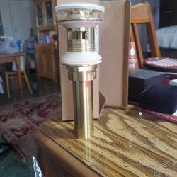 Drain For Bathroom, Silicone Washer With Teflon