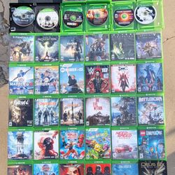 Xbox One Xbox Series X - Games 37-Game Lot - In Good Condition - See Photos Description