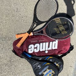 Tennis rackets and Bag
