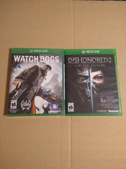 Xbox One Games Watchdogs & Dishonored 2