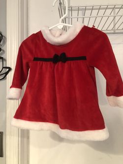 Carters Christmas Dress ~ size 6-9 months