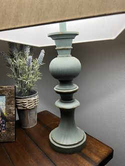 Rustic Turquoise Lamp