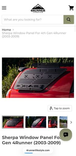 Toyota 4Runner 4th gen side window  panel