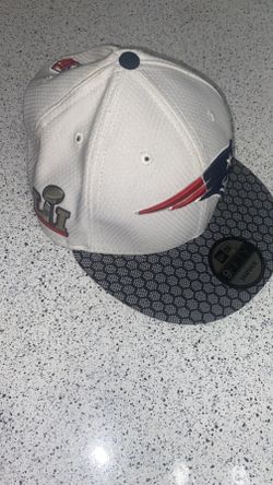 New England Patriots Hat Super Bowl LI Snapback White One Size Cap