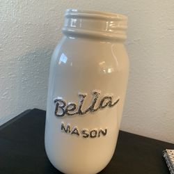 Mason Jar Flower Vase Or Accent Decor 