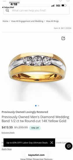 14k gold ring 1/2 k real diamonds