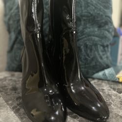 Black Louis Vuitton Silhouette Ankle Boots