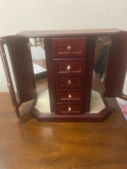 Table Top Jewelry Armoire