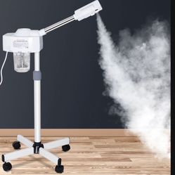 Facial Steamer On Wheels For Personal Home Salon Spa Skin Cleaning