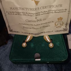 Clarion-Pell Princess Pearl Earings