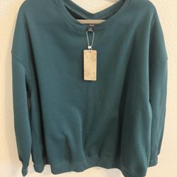 Ladies Green Sweatshirt