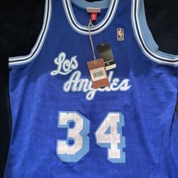 BNWT Shaq Mitchell And Ness Lakers XL Men’s Replica Jersey