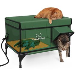 Clawsable Tall Heated Cat/Kitten House – Large RETAILS $166.95