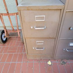 Metal File Cabinets- 2- Two Drawers, And 2 - Four Drawer  Cabinets