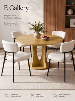 Brand New Round Dining Table With 4 Chairs