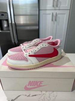 Jordan 1 Retro Low OG SP Travis Scott Sail Tropical Pink 9.5 mens