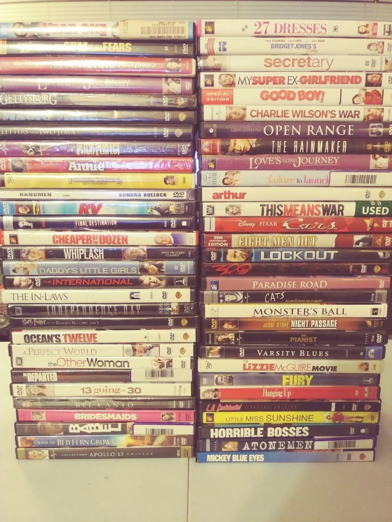 60 DVDS FOR SALE