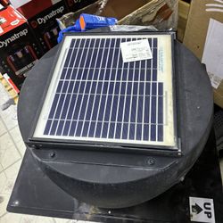 solar-powered roof mount attic/exhaust ventilator fan