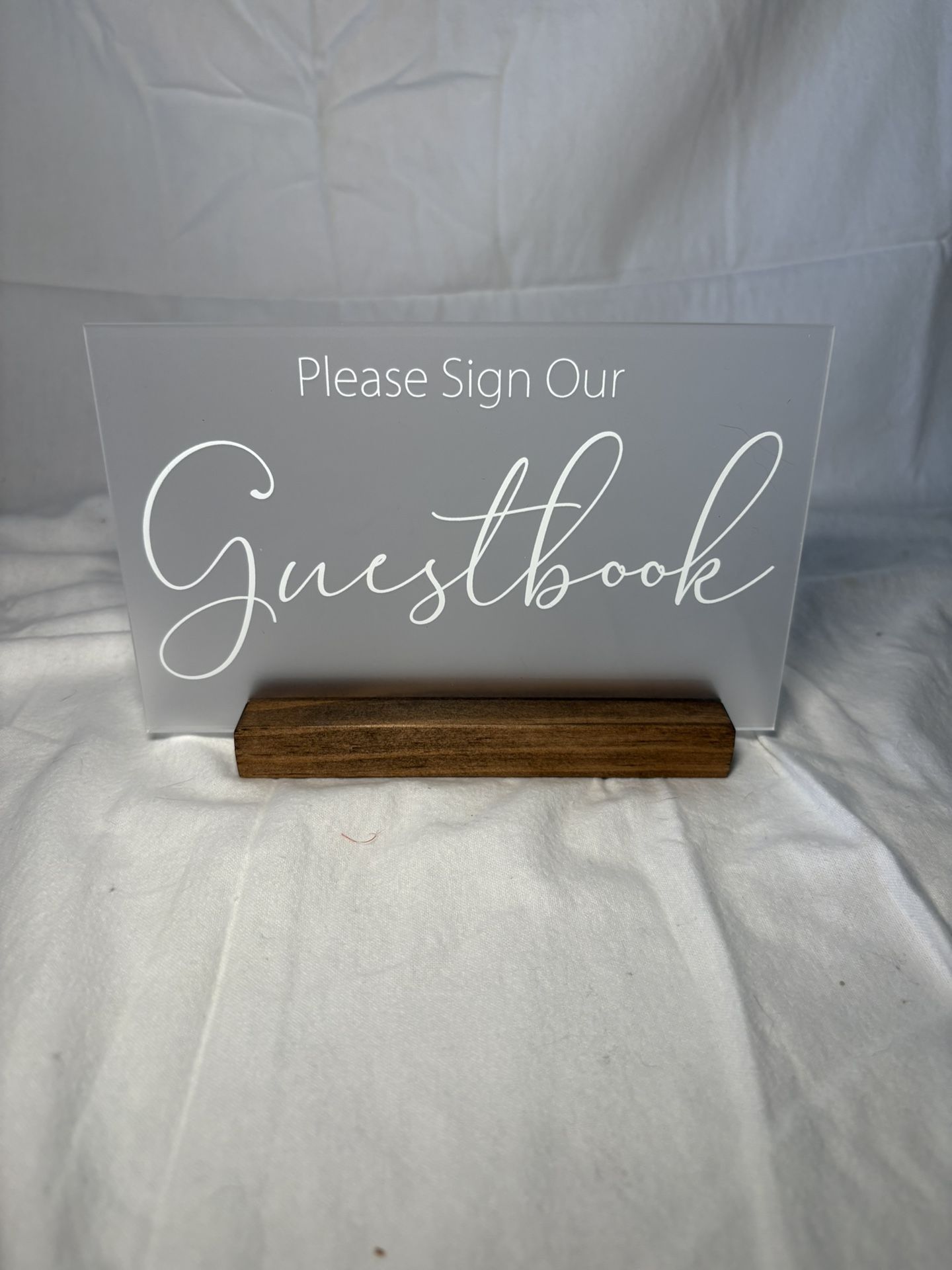 Wedding guestbook sign