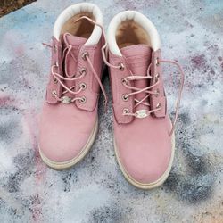 PINK Timberland boots