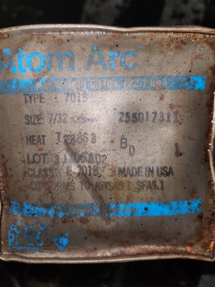 50# Box of LINCOLN ATOM ARC WELDING RODS