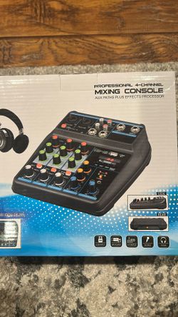 Bluetooth Professional 4 Channel Mixing Console